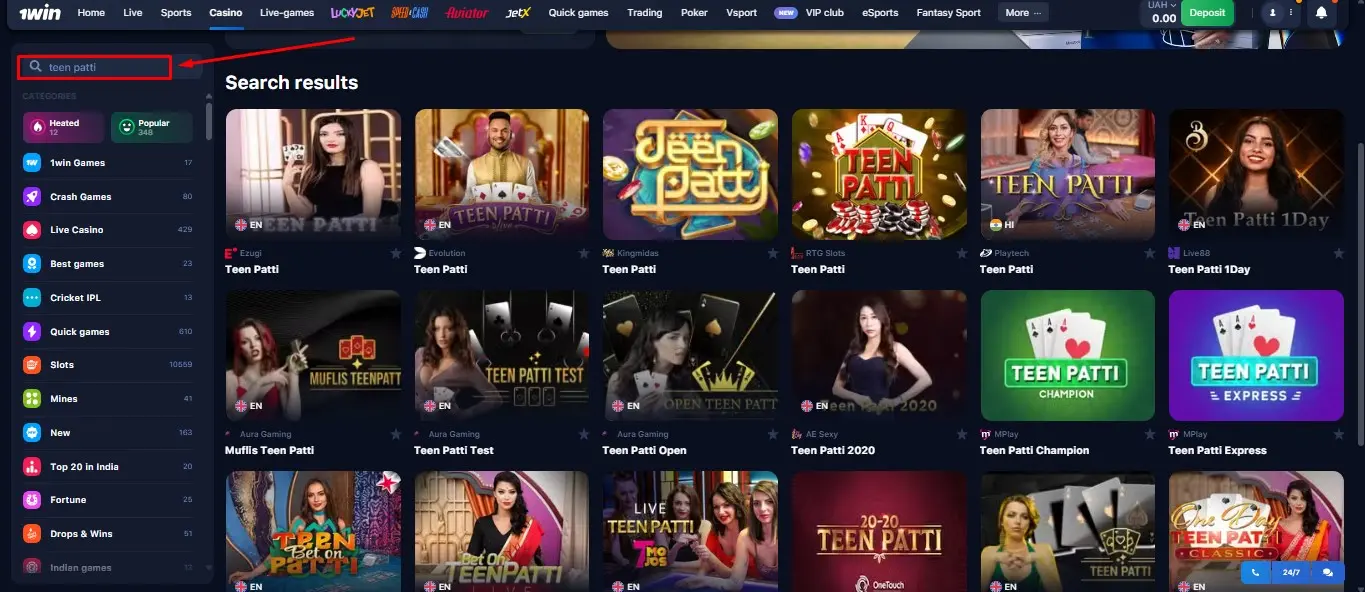 Live dealers teen patti gold online game