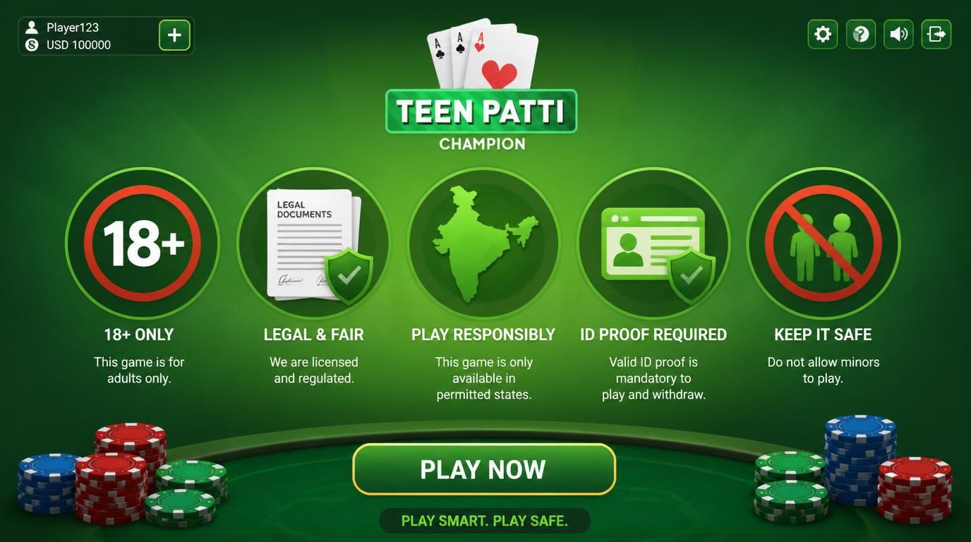 An â18+â badge with ID proof and legal age verification for registration in India
